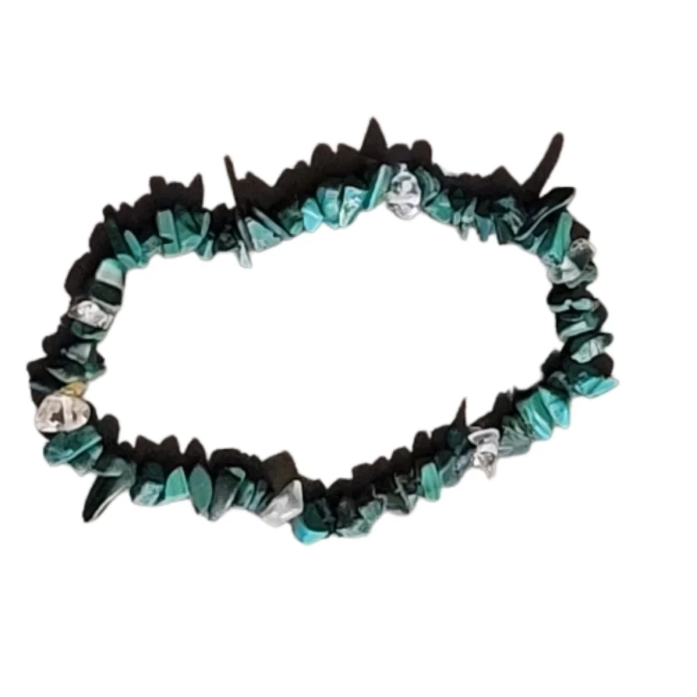 BRACELET Handmade Natural Gemstone Malachite beautiful vibrant